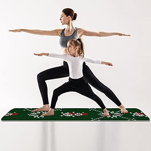 & Vrhunska gusta prostirka za jogu od ekološki prihvatljive gume za zdravlje i kondiciju neklizajuća prostirka za sve vrste joga i