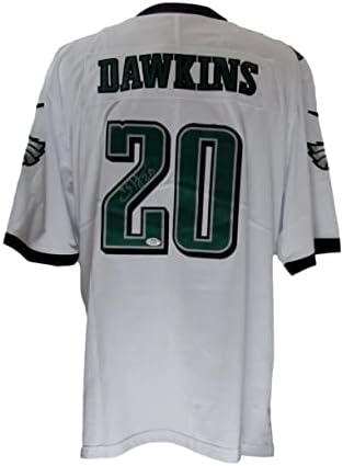 Brian Dawkins Hof Autographid White Nike na terenu nogometaš Jersey Eagles PSA/DNA - Autografirani NFL dresovi