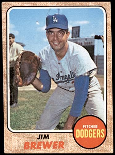 1968. Topps 298 Jim Brewer Los Angeles Dodgers Dean's Cards 5 - Ex Dodgers