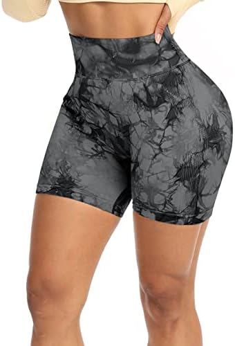 Yamom ženske bešavne biciklističke kratke hlače za vježbanje teretane visoke struke za dizanje stražnjice kratke hlače Scrunch plijen