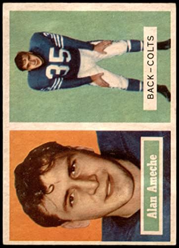 1957. Topps 53 Alan Ameche Baltimore Colts Ex/Mt Colts Wisconsin