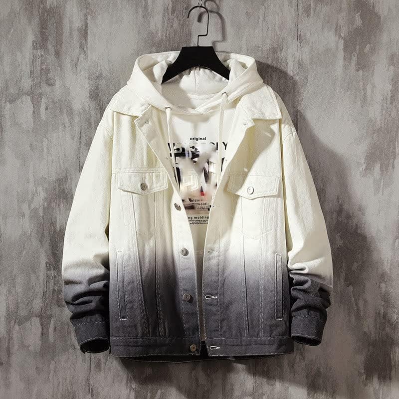 Muška traper jakna Streetska odjeća labava korejski trendi gradijent jesenske zimske radne odjeće Odjeća za muški kaput