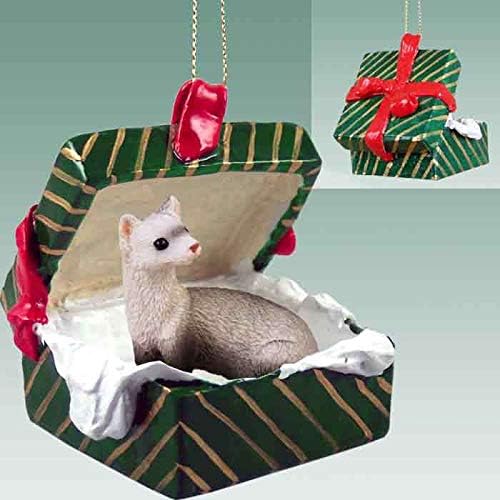 Koncepti razgovora Ferret poklon kutija Božićni ukras - divan!