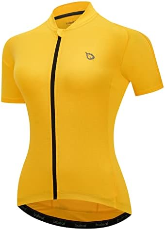 BALEAF Ženski biciklistički dres kratkih rukava za biciklističke košulje biciklističke košulje za bicikliste 4 stražnji džepovi UPF50+