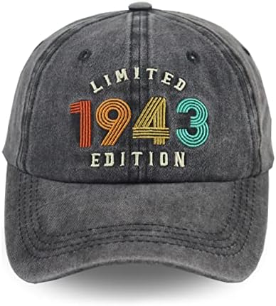 Tako sam sretna što sam danas 80 bejzbol kape za žene muškarce, podesiva oprana izvezena vintage retro klasični pamučni šešir