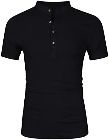 Muška ljetna košulja vrhni solidna gumb za boje Stilske košulje kratkih rukava košulje casual vitke bluze za tinejdžere