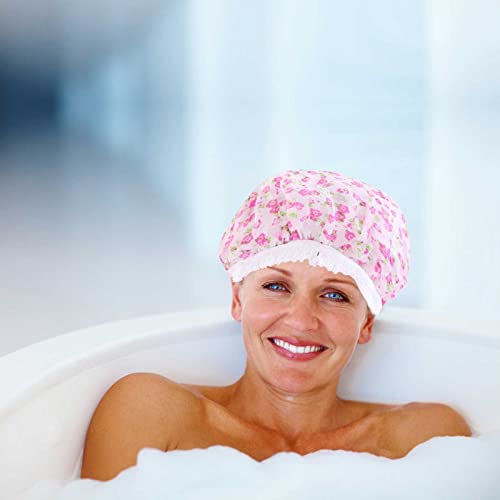 Vodootporna plastična kapica za tuširanje elastično kupanje za višekratnu upotrebu kapica za kosu ljepota salon toplice kape za tuširanje