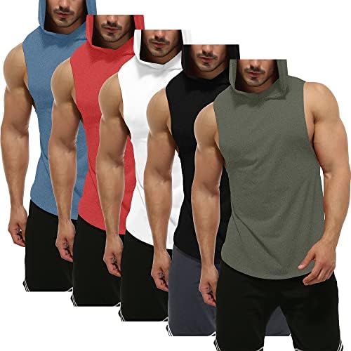 Teretana revolucija muške trening majice bez rukava mišića s kapuljačom tenk teretana fitness brza suha kapuljača bez rukava