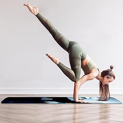 Prostirka za jogu s vučjim printom ekološki prihvatljiva Protuklizna prostirka za fitness za pilates i vježbe na podu