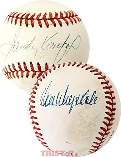 Don Drysdale i Sandy Koufax Službena bejzbol lige Autographid - Autografirani bejzbols
