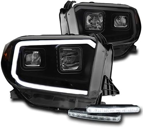 LED prednja svjetla s crnim / dimnim projektorom prednja svjetla sa 6-inčnim bijelim LED prednjim svjetlima za izdanje 2014-2017