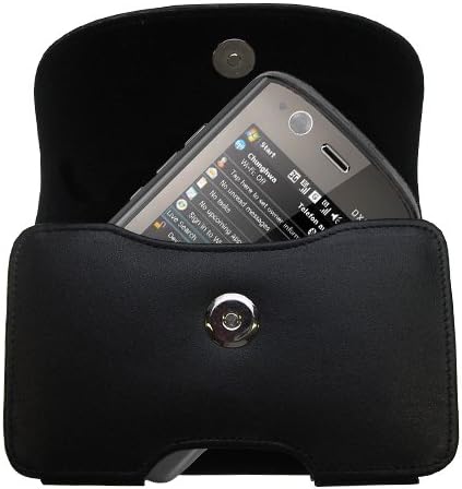 Gomadic dizajner crna koža Eten DX900 remen za nošenje - Uključuje opcionalnu petlju remena i uklonjivi kopču