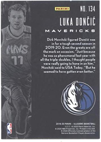 2019-20 Panini iluzije 134 Luka Doncic Dallas Mavericks NBA košarkaška karta NM-MT