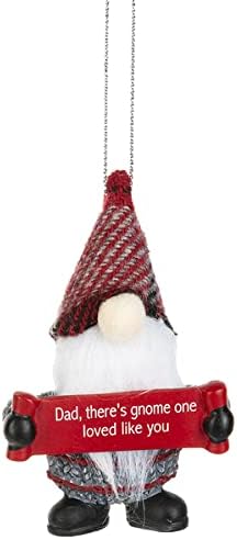 Gnome s porukom ukras za božićno drvce - Gnome Sretan božićni ukras - čuvanje