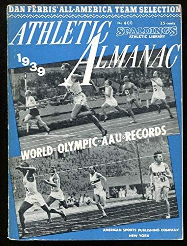 Službeni atletski almanah iz 1939.