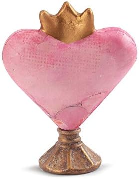 DEMDACO Dozvola odobreno za slušanje srca ružičastog 6 x 3 papirnata pulpa skulptura figurica