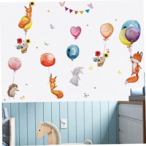 Artibetter 5 setova naljepnice za djevojke uklonjive zidne naljepnice Dječji dekor dekor za životinje zidne naljepnice Baloon Rasher
