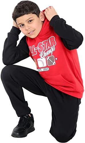A2Z 4 Kids Boys Tracksuit All Star Print s kapuljačom kapuljača Hoodie Donji jogging odijelo joggers 2 komad poklon dob 5-13 godina
