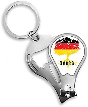 Njemačka zastava korijen Fal Art deco Fashion FingerNail Clipper Cutter otvarač ključeva Ključni lanac Scissor