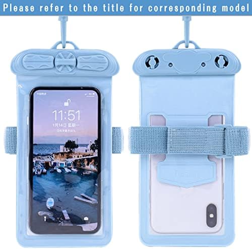 Torbica za telefon Vaxson, kompatibilan sa Motorola Moto E5 Plus, vodootporna torbica Dry Bag [Bez zaštitne folije za ekran] plave