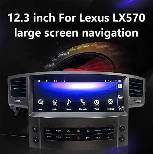 Android 10 Car Radio 12.3 IPS zaslon osjetljivog na dodir Multimedia GPS navigacijski sustav za Lexus LX570 2005- Podrška CarPlay