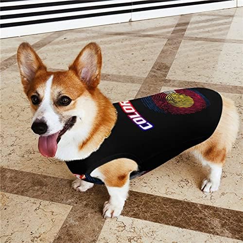 Colorado State Flag DNA Dog Pulover Pulover za kućne ljubimce Odjeća za jaknu za pse za male srednje pse i mačke xl