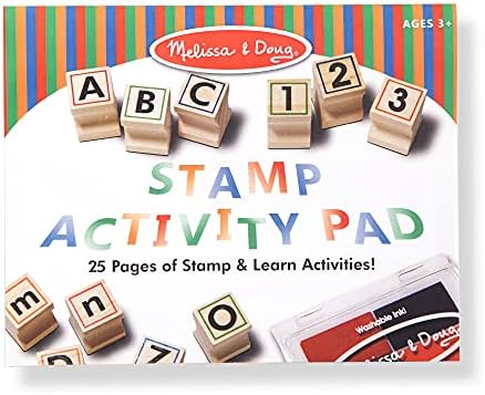 Set drvenih markica od slova i brojeva od slova do slova od 123 slova s bilježnicom za aktivnosti, bilježnica s pečatom u 4 boje-marke
