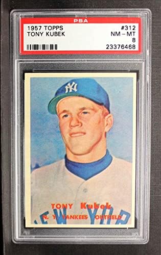 1957. Topps 312 Tony Kubek New York Yankees PSA PSA 8.00 Yankees