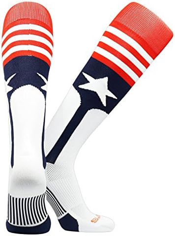 Čarape do koljena s baseball stremenom i američkom zastavom proizvedenom u mn