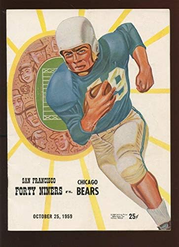 25. listopada 1959. NFL program Chicago Bears u Los Angeles Rams VG - NFL programi