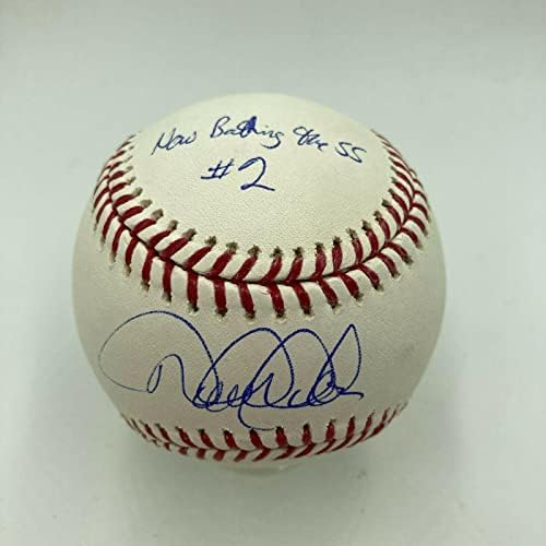 Derek Jeter sada udara u kratku stopu 2 potpisani natpisan bejzbol MLB holo - Autografirani bejzbols