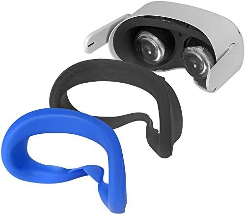 VR lica Silikonski međufazni poklopac Jastuk za lice za Oculus Quest 2 ， VR slušalice bez zaštitnih zmajnih dodataka za borbu protiv