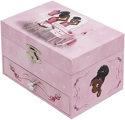 Kutija za nakit - toaletni stol | Glazbena kutija crna balerina | Glazbena kutija za djevojke | Baletni pokloni za djevojke | Crne
