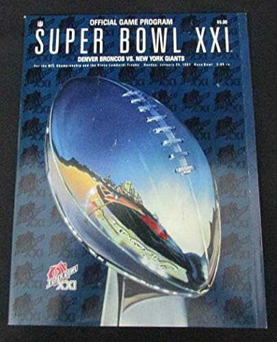 Službeni program Super Bowl XXI igre Denver Broncos vs. New York Giants 127638 - NFL programi