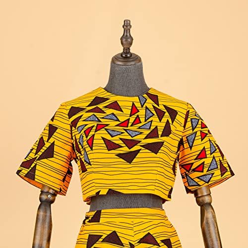 Tracksuit set za žene afričke printe i ankara hlače plus size tashiki odjeća za odjeću staze za vosak pamuk