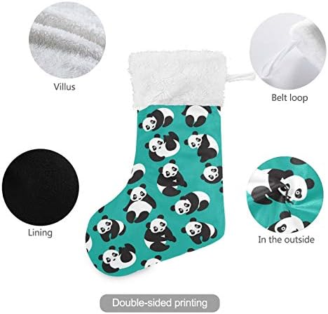 Alaza božićne čarape Slatka mala Panda klasična personalizirana velika čarapa ukrasa za obiteljski blagdanski dekor za zabavu 1, 17.7