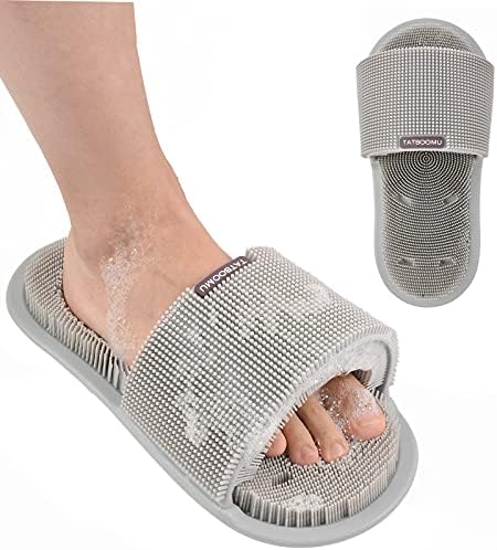 TATBOOMU Piling za nogu za tuširanje, meke silikonske čekinje s nejasnim usisnim šalicama - čišćenje, glatke, piling i masiranje nogu