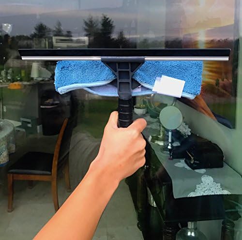Eversprout Stiskanje od 7 do 20 stopa i pročišćavanje prozora mikrovlakana | 2-u-1 kombinacija čišćenja prozora i stakla sa laganom,