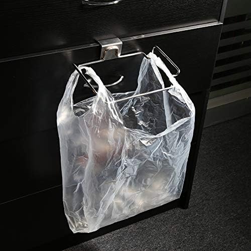 Qiilu smeće vrećice za smeće stalak za smeće stalak 430 nehrđajući čelik kreativna vrata za stražnja vrata od nehrđajućeg čelika vreća