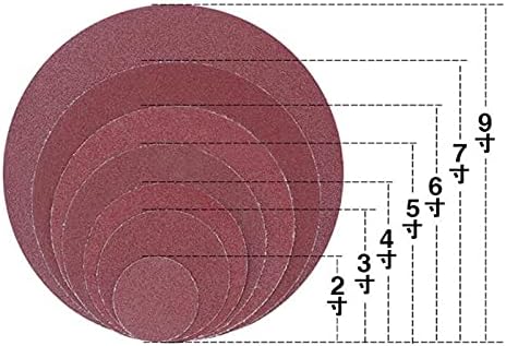 Sander brusnog papira 20pcs 7 inčni 180 mm okrugli brusni disk brusnog papira za brušenje 60-1200 kuka i diska za mljevenje prstena