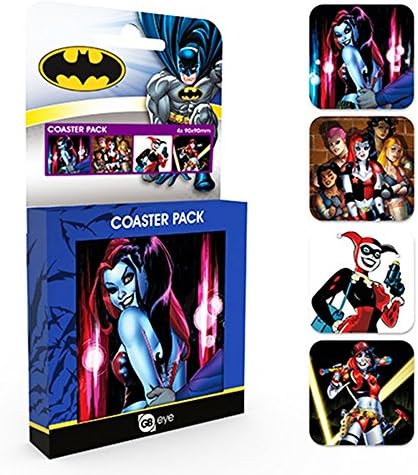 DC Comics Harley Quinn Coaster Pack, Wood, razni