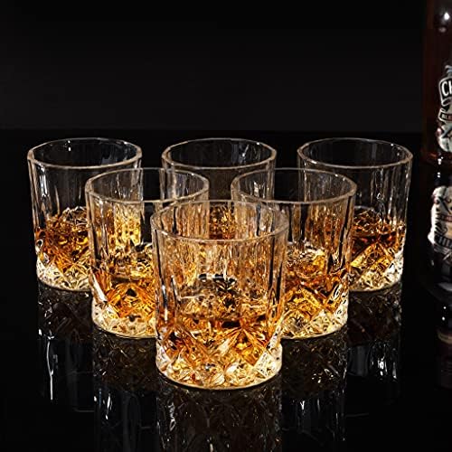 Yfqhdd naočale viskija set od 6,10oz/300ml staromodno kristalno staklo za kuhinjsku opremu za pirbon od pirbona