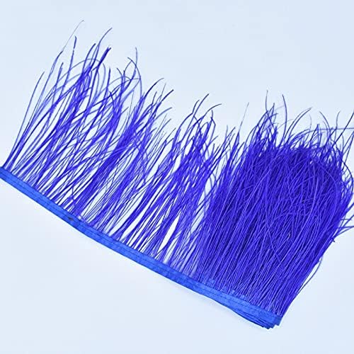 Prirodno šareno paunovo perje svileni dimnjak obrubljen vrpcom širine 5-8 inča; perje za kosu za rukotvorine dekor od paunovog perja