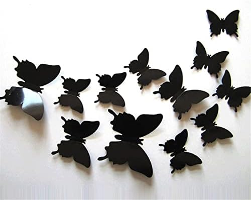 Jenbode 3D Butterfly Wall Decor 12 kom., Ukras u obliku leptira za dekoracije rođendana leptir, ukras za zurke u obliku leptira, ukrasi