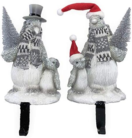 Gerson Arctic Penguin Obiteljski praznični držači čarapa - Set od 2