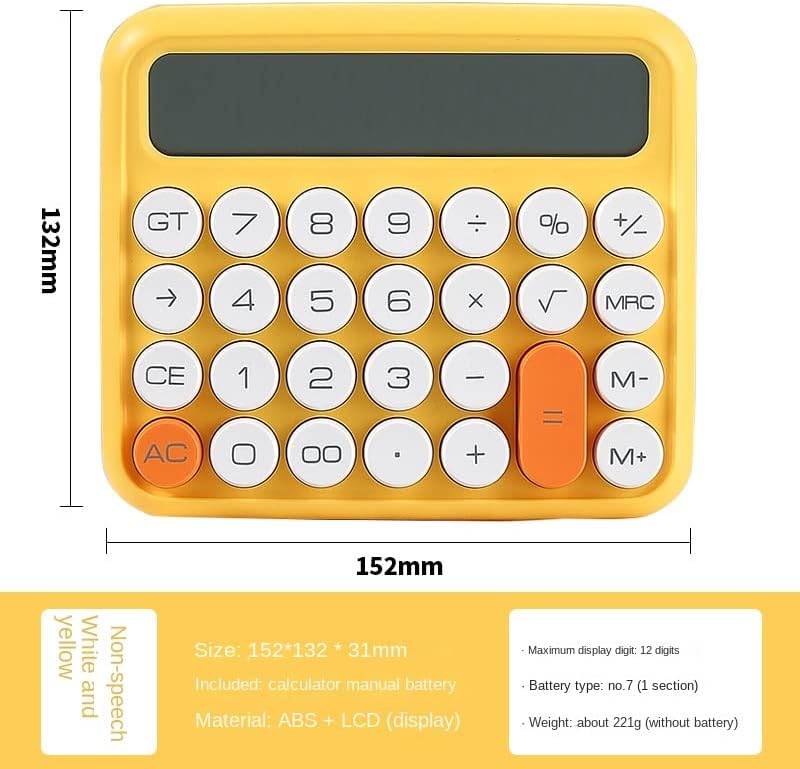 12 znamenki Kalkulator mehaničkih prekidača Veliki LCD zaslon kalkulator radne površine Veliki i osjetljivi gumb Financijski kalkulator