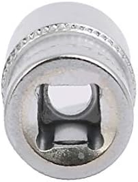 1/4-inčni 11 mm kvadratni pogon sa šesterokutnom glavom i 6-točkovnom udarnom utičnicom 2pcs srebrni ton (1/4-inčni 11 mm kvadratni