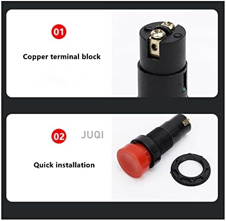 1PCS prekidač gumba LA9 10A tipka za samostalno resetiranje gumba za prekidač Ravni gumb Promjer 16 mm crvena zelena -