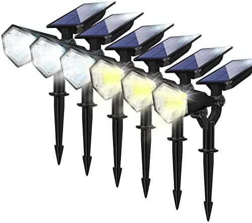 Gulliva dvostruka boja zid/mljevena svjetla solarne točke montirane na otvorenom, 6 pakiranja zastava pola svjetla | reflektora | Vrtna