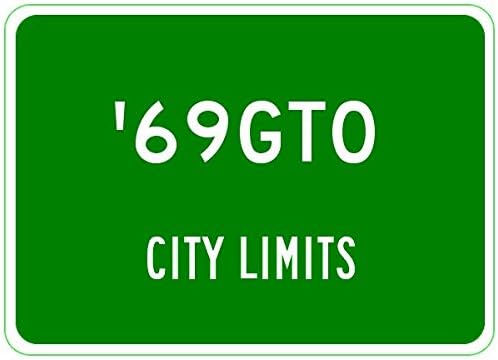 1969 69 aluminijski gradski znak ograničenja prometa od 12 do 18 inča